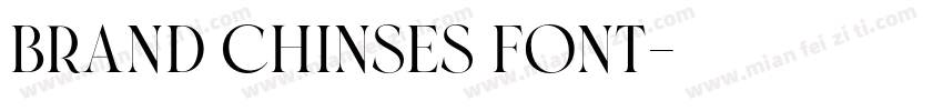 brand chinses font字体转换